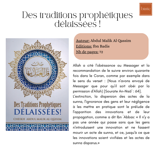 Des traditions prophétiques délaissées !